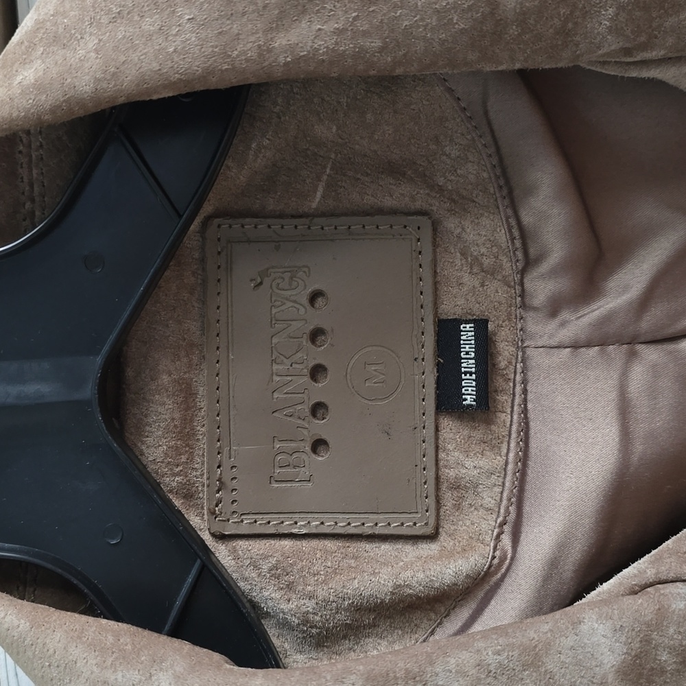Blank NYC French Taupe Suede Jacket - M - Picture 6 of 6